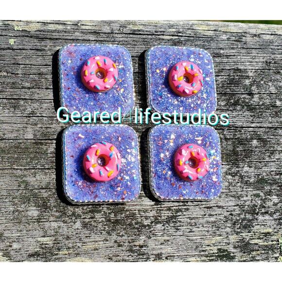 Donut druzy concho, custom conchos, Donut tack conchos western tack